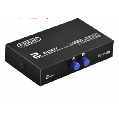 豐杰英創（FJGEAR）usb切換共享器二進一出分線器 2口